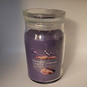 Yankee Candle Stargazing 20oz Large Two Wick Jar Candle Purple Retired Disc Rare